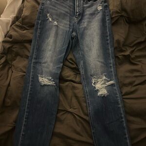 Classic Blue Straight Leg Jeans for Women